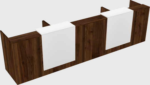Long reception desk