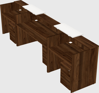 Long reception desk