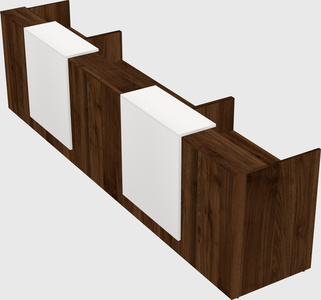 Long reception desk