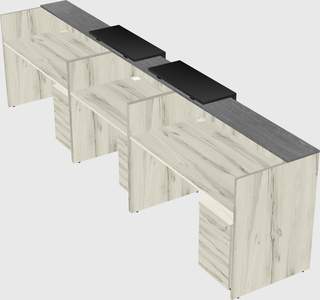 Long reception desk
