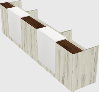 Long reception desk