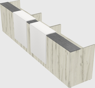 Long reception desk