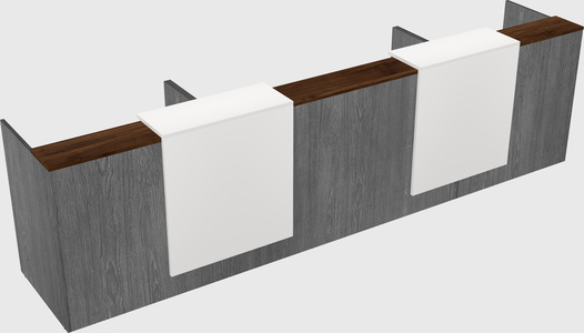 Long reception desk