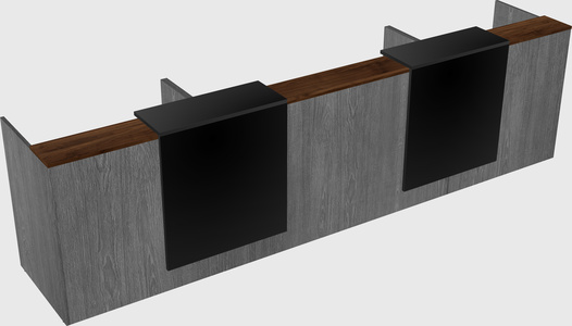 Long reception desk