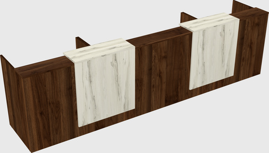 Long reception desk