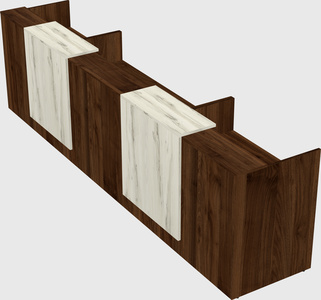 Long reception desk