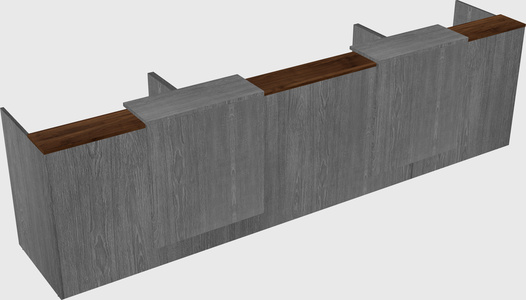Long reception desk