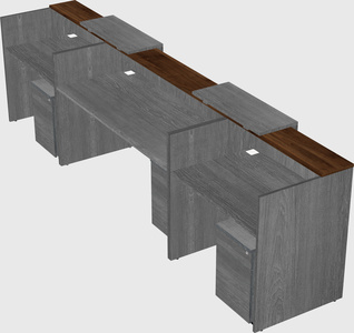 Long reception desk