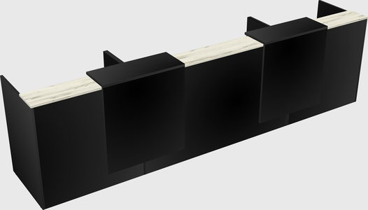 Long reception desk