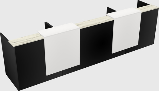 Long reception desk