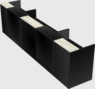 Long reception desk