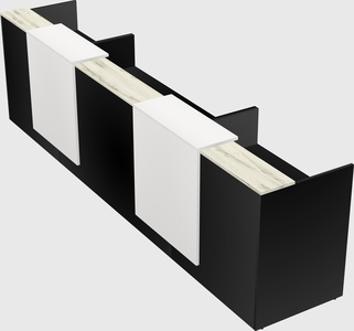 Long reception desk