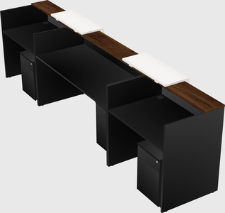 Long reception desk