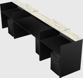 Long reception desk