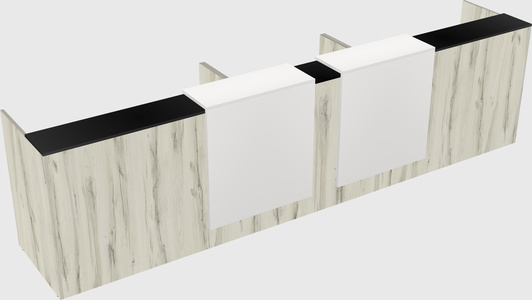 Long reception desk