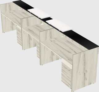 Long reception desk