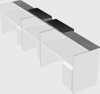 Long reception desk