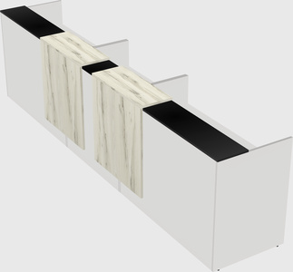 Long reception desk