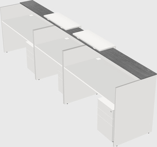 Long reception desk