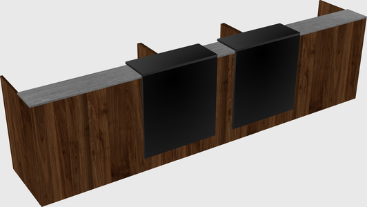 Long reception desk