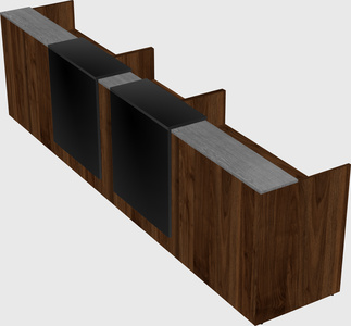 Long reception desk
