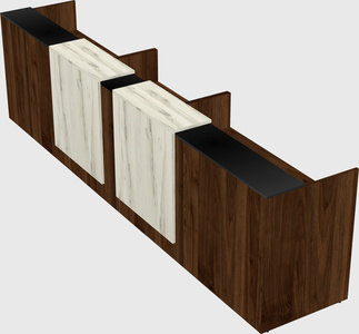 Long reception desk
