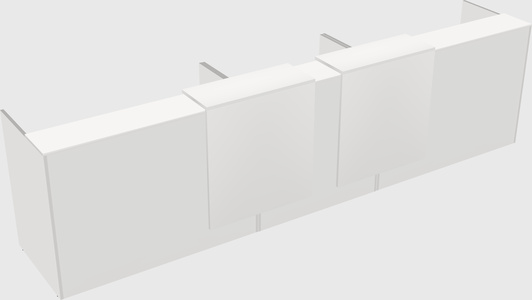Long reception desk