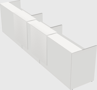 Long reception desk