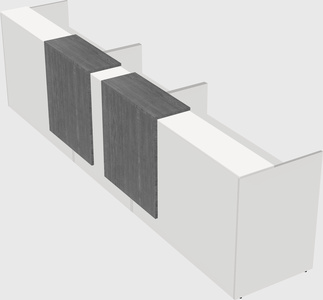 Long reception desk