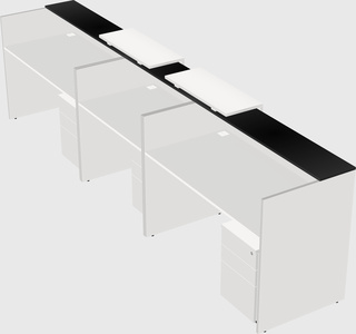 Long reception desk