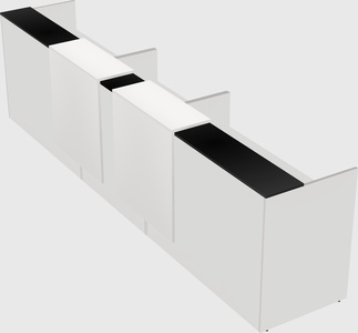 Long reception desk