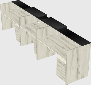 Long reception desk