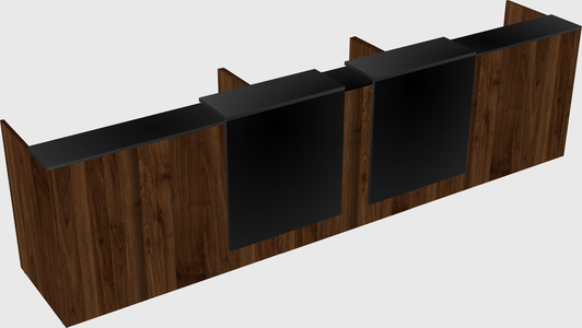 Long reception desk