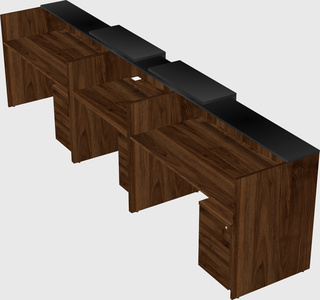 Long reception desk