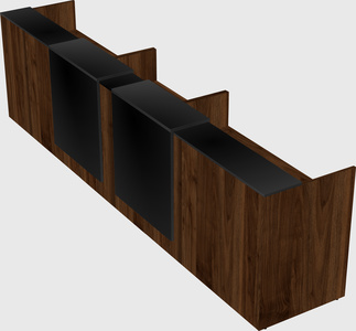 Long reception desk
