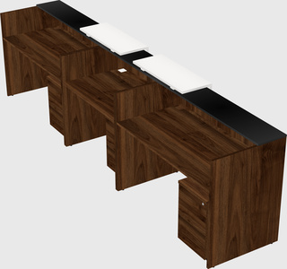 Long reception desk