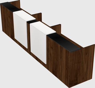 Long reception desk