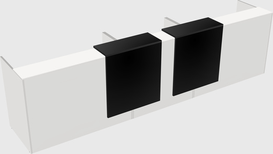 Long reception desk