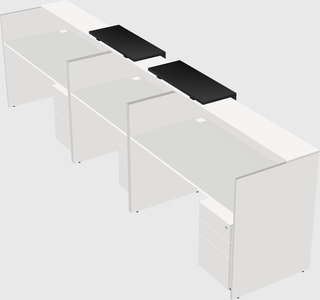 Long reception desk