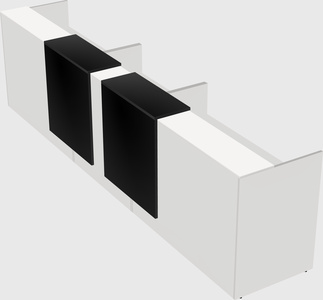 Long reception desk