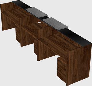 Long reception desk