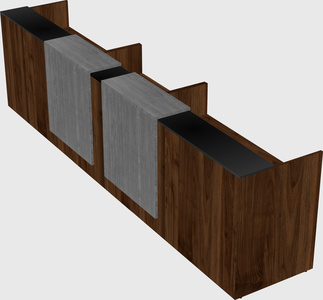 Long reception desk