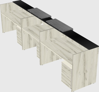Long reception desk