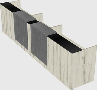 Long reception desk