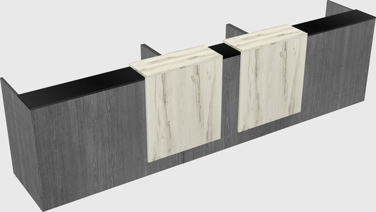 Long reception desk