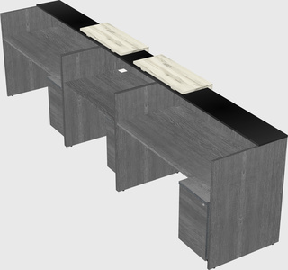 Long reception desk
