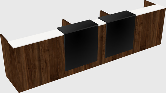 Long reception desk