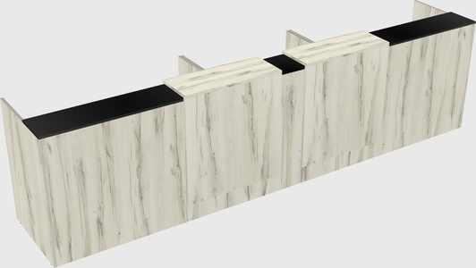 Long reception desk