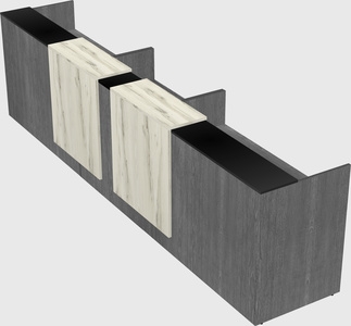Long reception desk