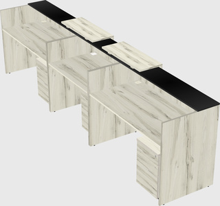 Long reception desk